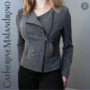 Catherine Malandrino Runway Style Asymmetrical Zip M
